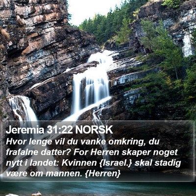 Jeremia 31:22 NORSK Bible Verse Image