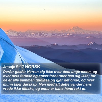 Jesaja 9:17 NORSK Bible Verse Image