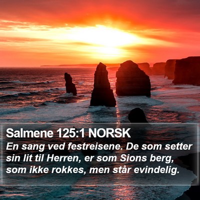 Salmene 125:1 NORSK Bible Verse Image