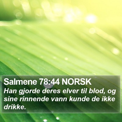 Salmene 78:44 NORSK Bible Verse Image