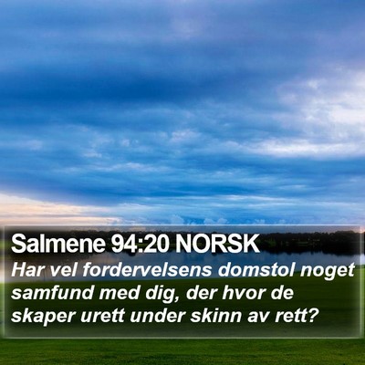 Salmene 94:20 NORSK Bible Verse Image