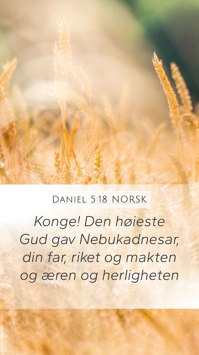 Daniel 5:18 NORSK Bible Verse Image