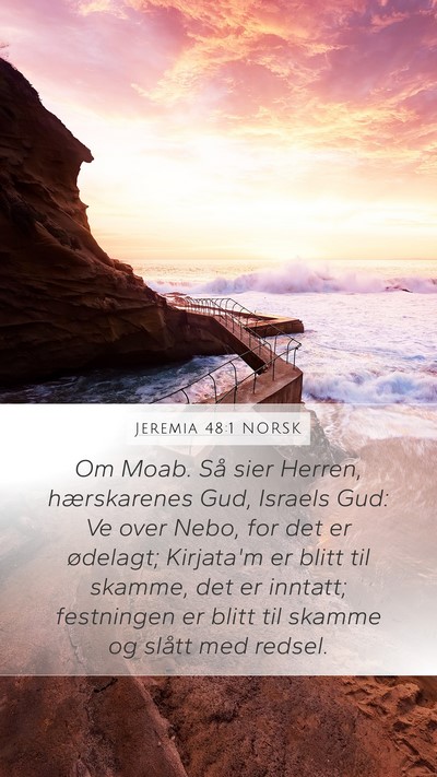 Jeremia 48:1 NORSK Bible Verse Image