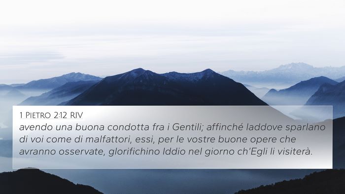 1 Pietro 2:12 RIV 4K Wallpaper - avendo una buona condotta fra i Gentili; - 4K Wallpaper Bible Verse