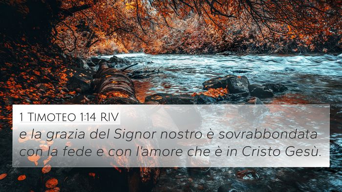 1 Timoteo 1:14 RIV Bible Verse Image