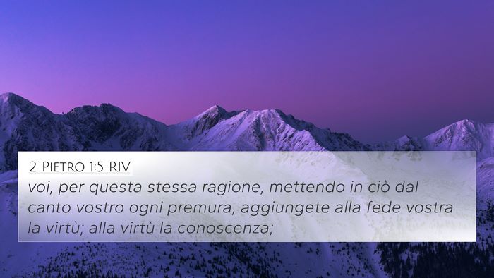 2 Pietro 1:5 RIV Bible Verse Image