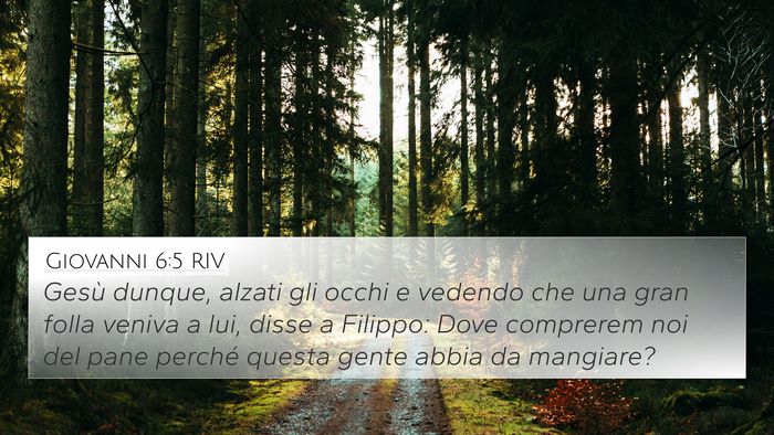 Giovanni 6:5 RIV Bible Verse Image