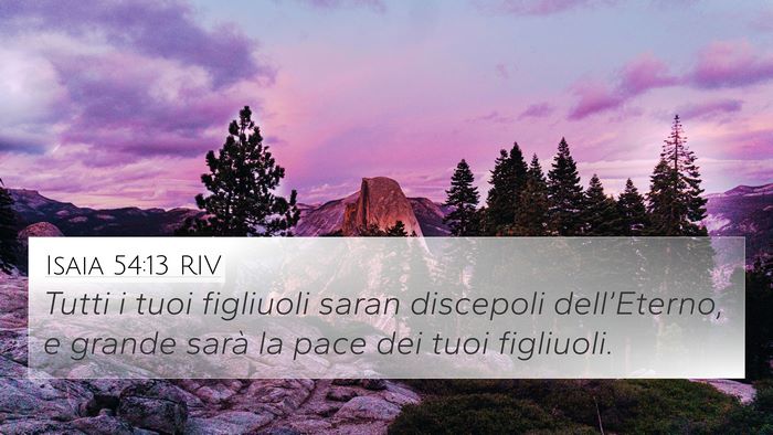 Isaia 54:13 RIV Bible Verse Image