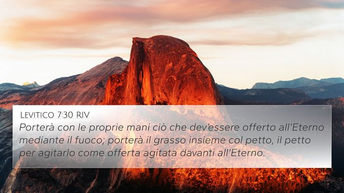 Levitico 7:30 RIV 4K Wallpaper - Porterà con le proprie mani ciò che - 4K Wallpaper Bible Verse