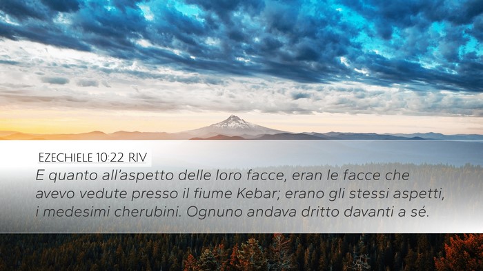 Ezechiele 10:22 RIV Desktop Wallpaper - E quanto all’aspetto delle loro facce, eran le - Desktop Bible Verse Wallpaper