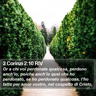 2 Corinzi 2:10 RIV Bible Verse Image