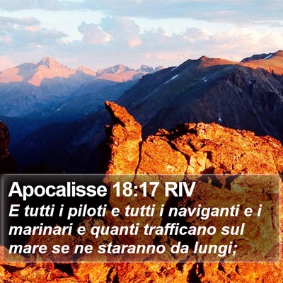 Apocalisse 18:17 RIV Bible Verse Image