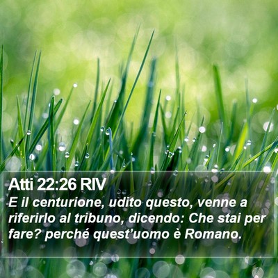 Atti 22:26 RIV Bible Verse Image