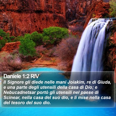 Daniele 1:2 RIV Bible Verse Image