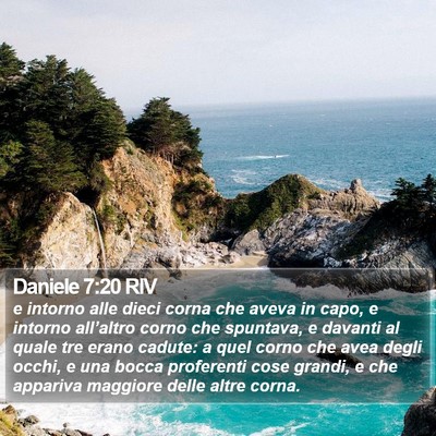 Daniele 7:20 RIV Bible Verse Image