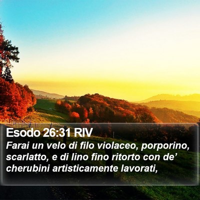 Esodo 26:31 RIV Bible Verse Image