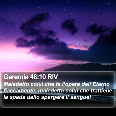 Geremia 48:10 RIV Bible Verse Image