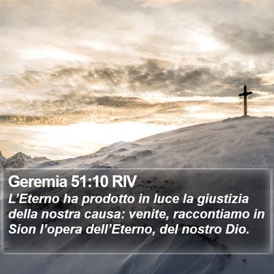 Geremia 51:10 RIV Bible Verse Image