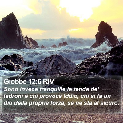 Giobbe 12:6 RIV Bible Verse Image