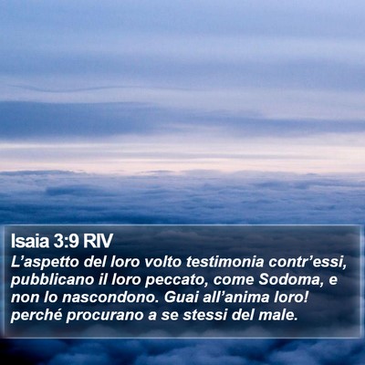 Isaia 3:9 RIV Bible Verse Image