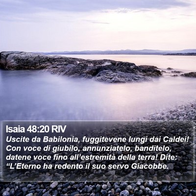 Isaia 48:20 RIV Bible Verse Image