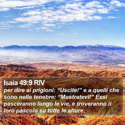 Isaia 49:9 RIV Bible Verse Image