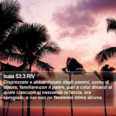 Isaia 53:3 RIV Bible Verse Image