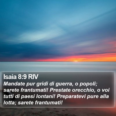 Isaia 8:9 RIV Bible Verse Image