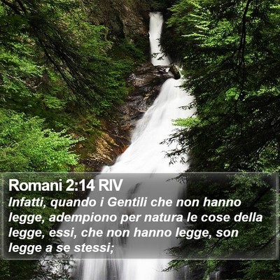 Romani 2:14 RIV Bible Verse Image