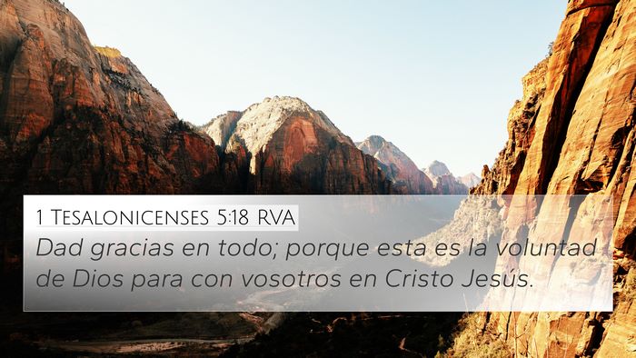 1 Tesalonicenses 5:18 RVA 4K Wallpaper - Dad gracias en todo; porque esta es la voluntad - 4K Wallpaper Bible Verse