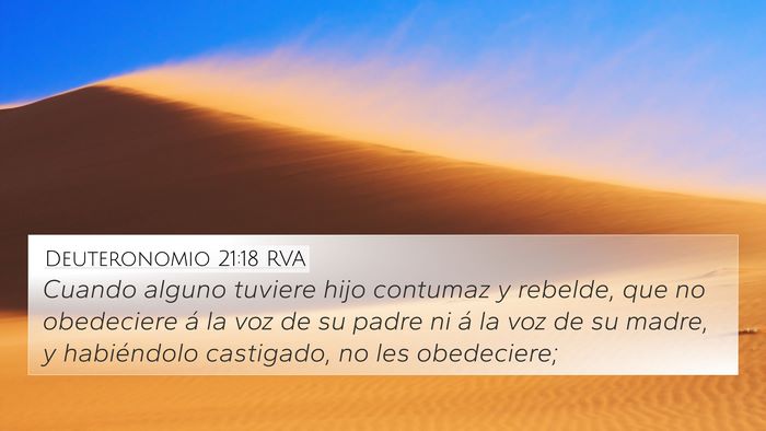 Deuteronomio 21:18 RVA 4K Wallpaper - Cuando alguno tuviere hijo contumaz y rebelde, - 4K Wallpaper Bible Verse