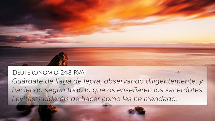 Deuteronomio 24:8 RVA Bible Verse Image