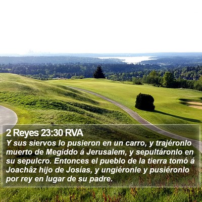 2 Reyes 23:30 RVA Bible Verse Image