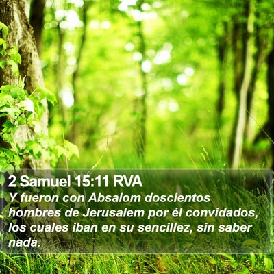 2 Samuel 15:11 RVA Bible Verse Image