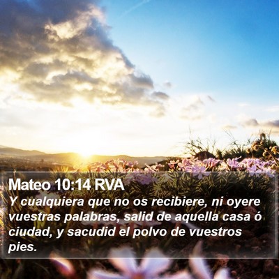 Mateo 10:14 RVA Bible Verse Image