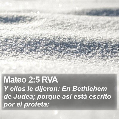 Mateo 2:5 RVA Bible Verse Image