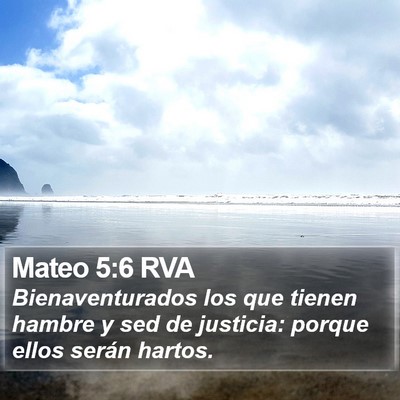 Mateo 5:6 RVA Bible Verse Image