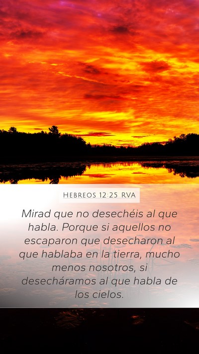 Hebreos 12:25 RVA Bible Verse Image