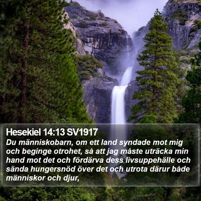 Hesekiel 14:13 SV1917 Bible Verse Image