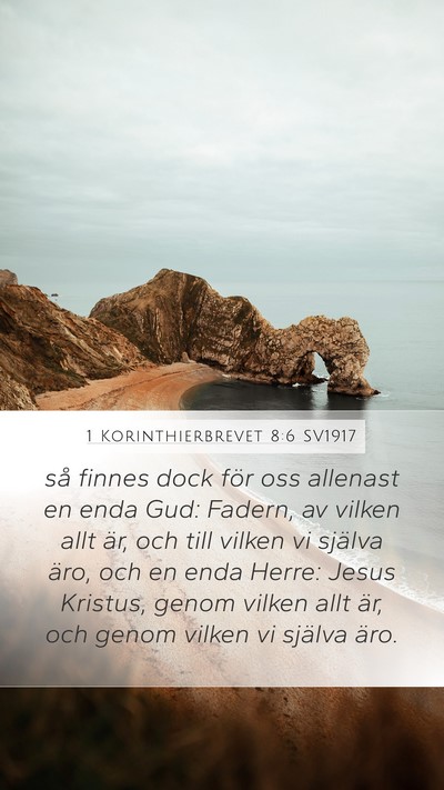 1 Korinthierbrevet 8:6 SV1917 Mobile Phone Wallpaper - så finnes dock för oss allenast en enda Gud: - Mobile Bible Verse Wallpaper