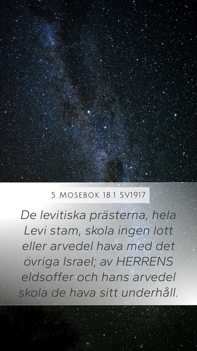 5 Mosebok 18:1 SV1917 Mobile Phone Wallpaper - De levitiska prästerna, hela Levi stam, skola - Mobile Bible Verse Wallpaper