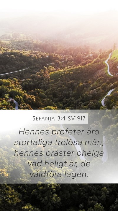 Sefanja 3:4 SV1917 Bible Verse Image