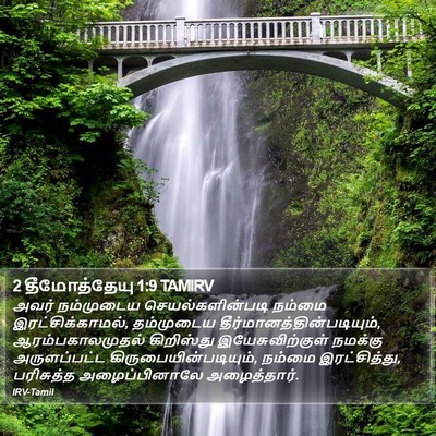 2 தீமோத்தேயு 1:9 TAMIRV Bible Verse Image