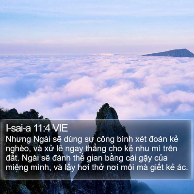 I-sai-a 11:4 VIE Bible Verse Image