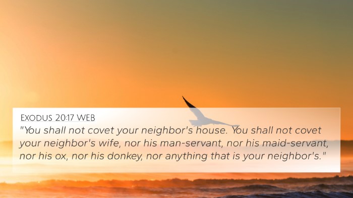 Exodus 20:17 WEB 4K Wallpaper - 