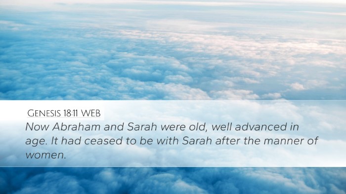 Genesis 18:11 WEB Desktop Wallpaper - Now Abraham and Sarah were old, well advanced in - Desktop Bible Verse Wallpaper