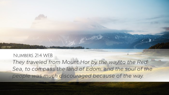 Numbers 21:4 WEB Desktop Wallpaper - They traveled from Mount Hor by the way to the - Desktop Bible Verse Wallpaper