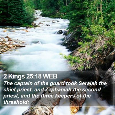 2 Kings 25:18 WEB Bible Verse Image