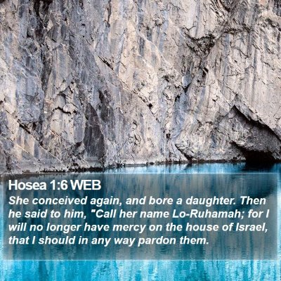 Hosea 1:6 WEB Bible Verse Image