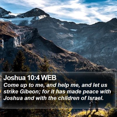 Joshua 10:4 WEB Bible Verse Image